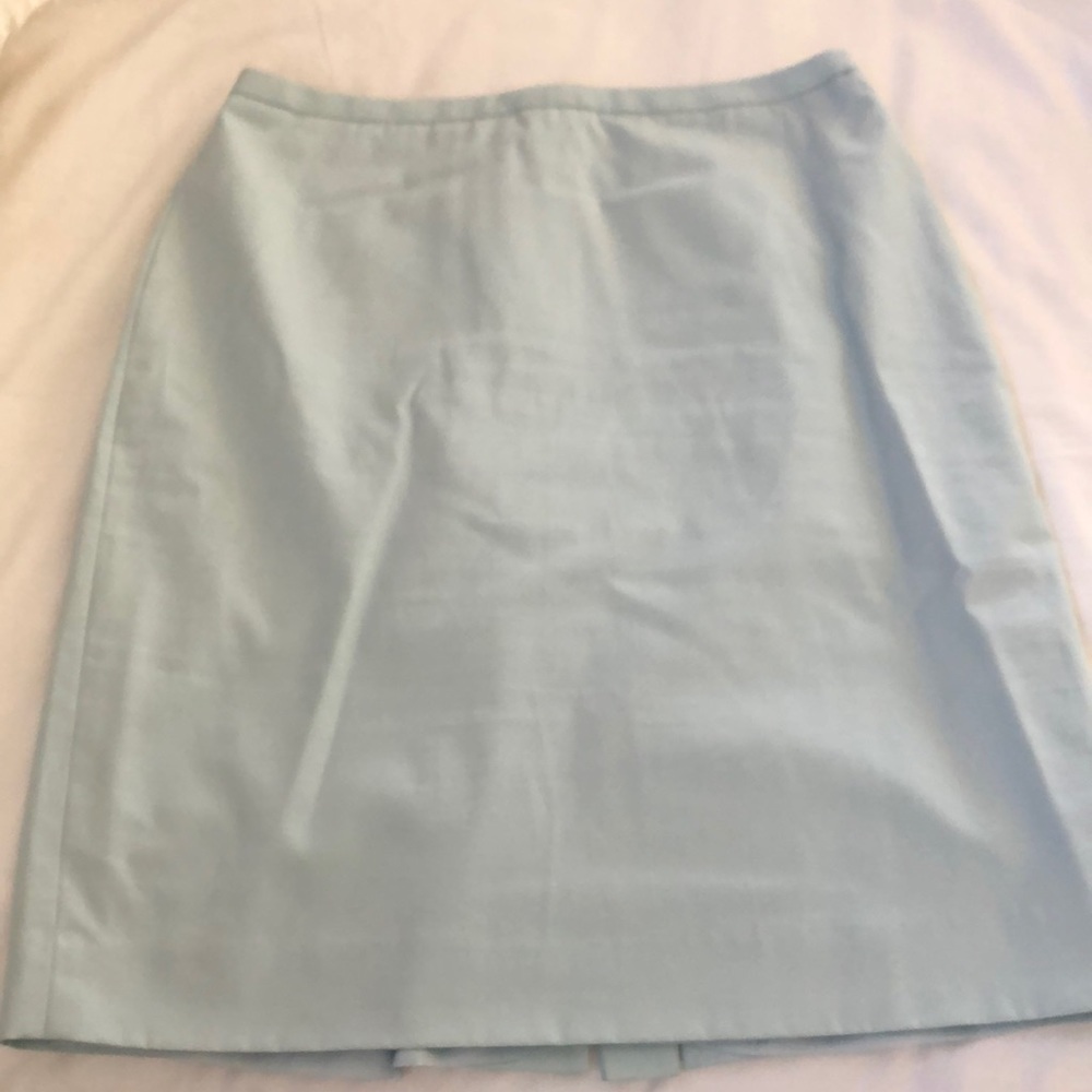 Classic Brooks Brothers skirt. Pale blue